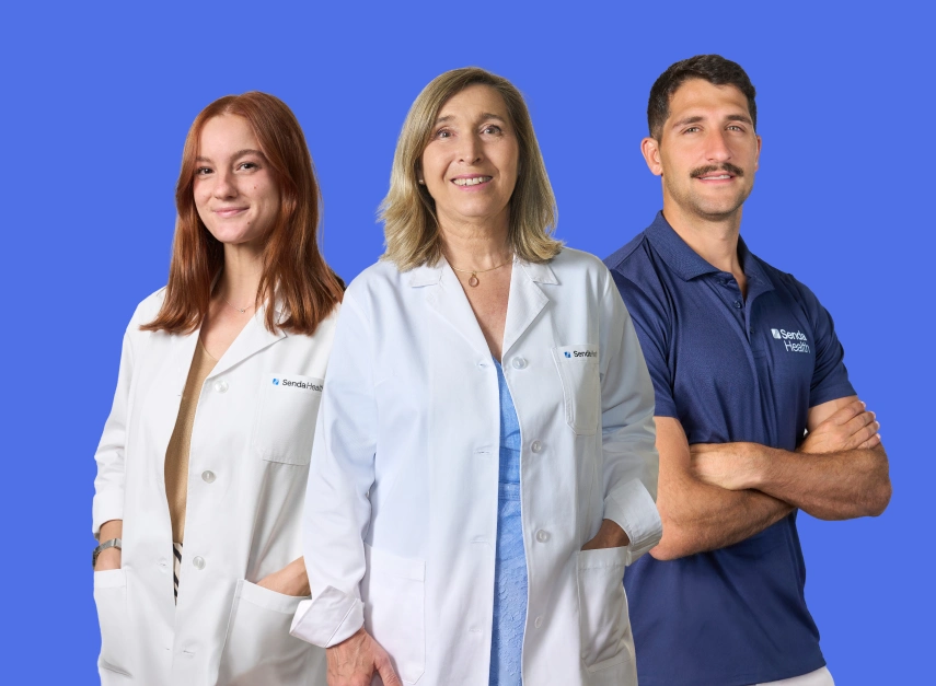 Profesionales del equipo clínico de Senda Health